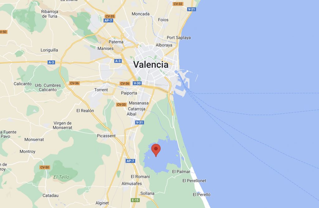 Albufera in Valencia ist ein Naturpark. Hunde sind erlaubt.