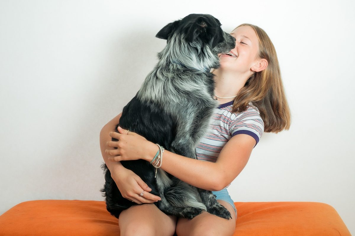 Hunde helfen gegen Schulschwänzen bei gefährdeten Teenagern